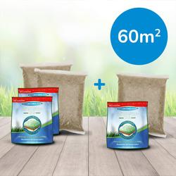 Hydro Mousse Nachfüllset 60 m² / 3 x 500 g Samen / 3 x Tab